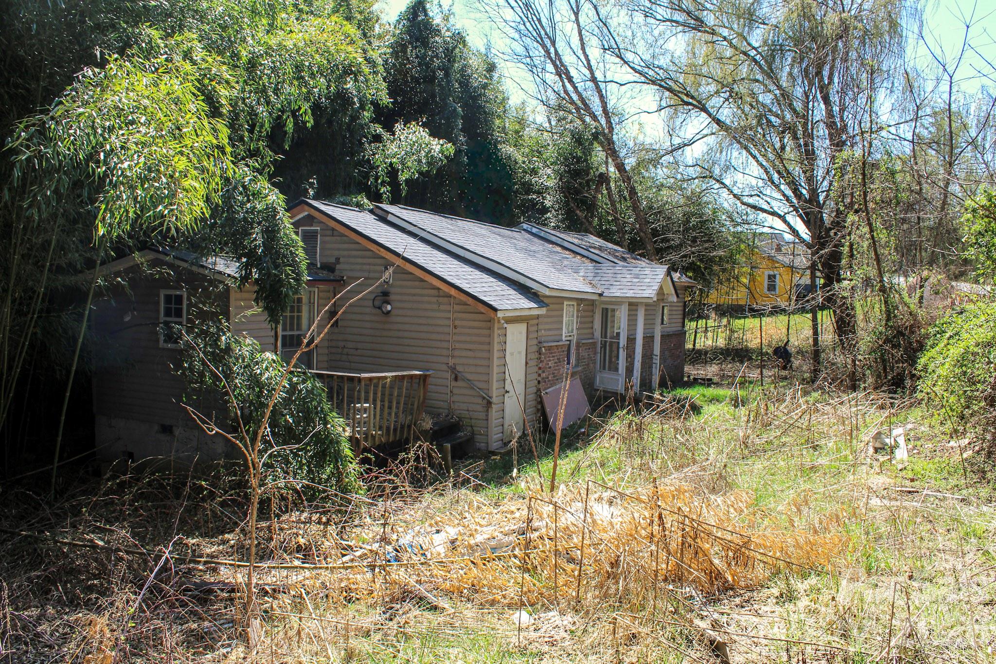 1293 Lake Logan Road Canton, NC 28716 - Photo 1 of 48 a backyard of a house with plants and tree
