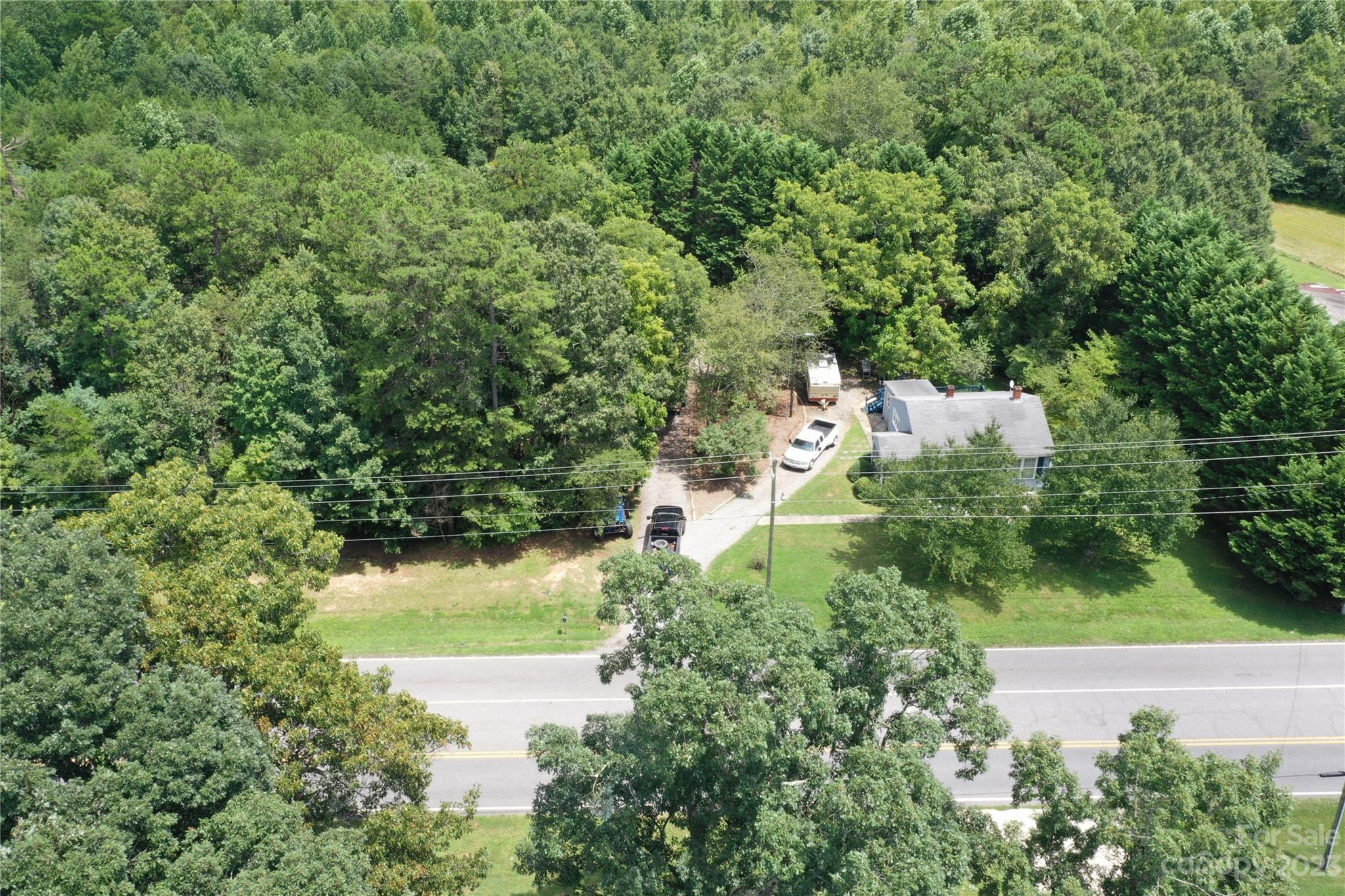 4020 Highway 127 Hickory, NC 28602 - Photo 11 of 14 an aerial view of residential house with outdoor space and trees all around