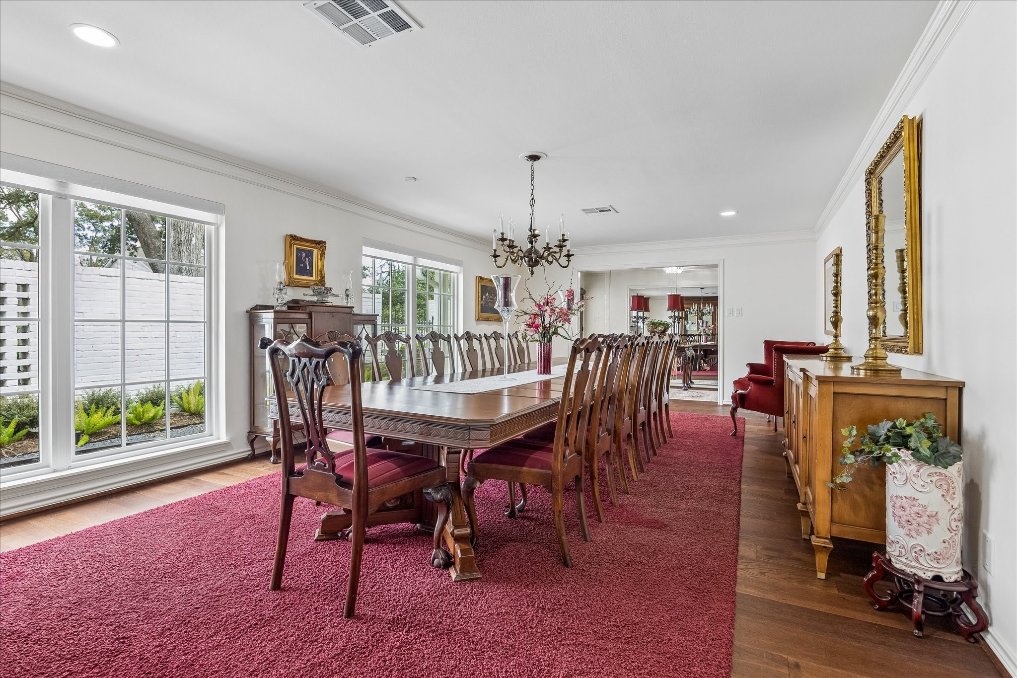 13503 Myrtlea Drive Houston, TX 77079 - Photo 25 of 50 a view of a dining room with furniture window and wooden floor