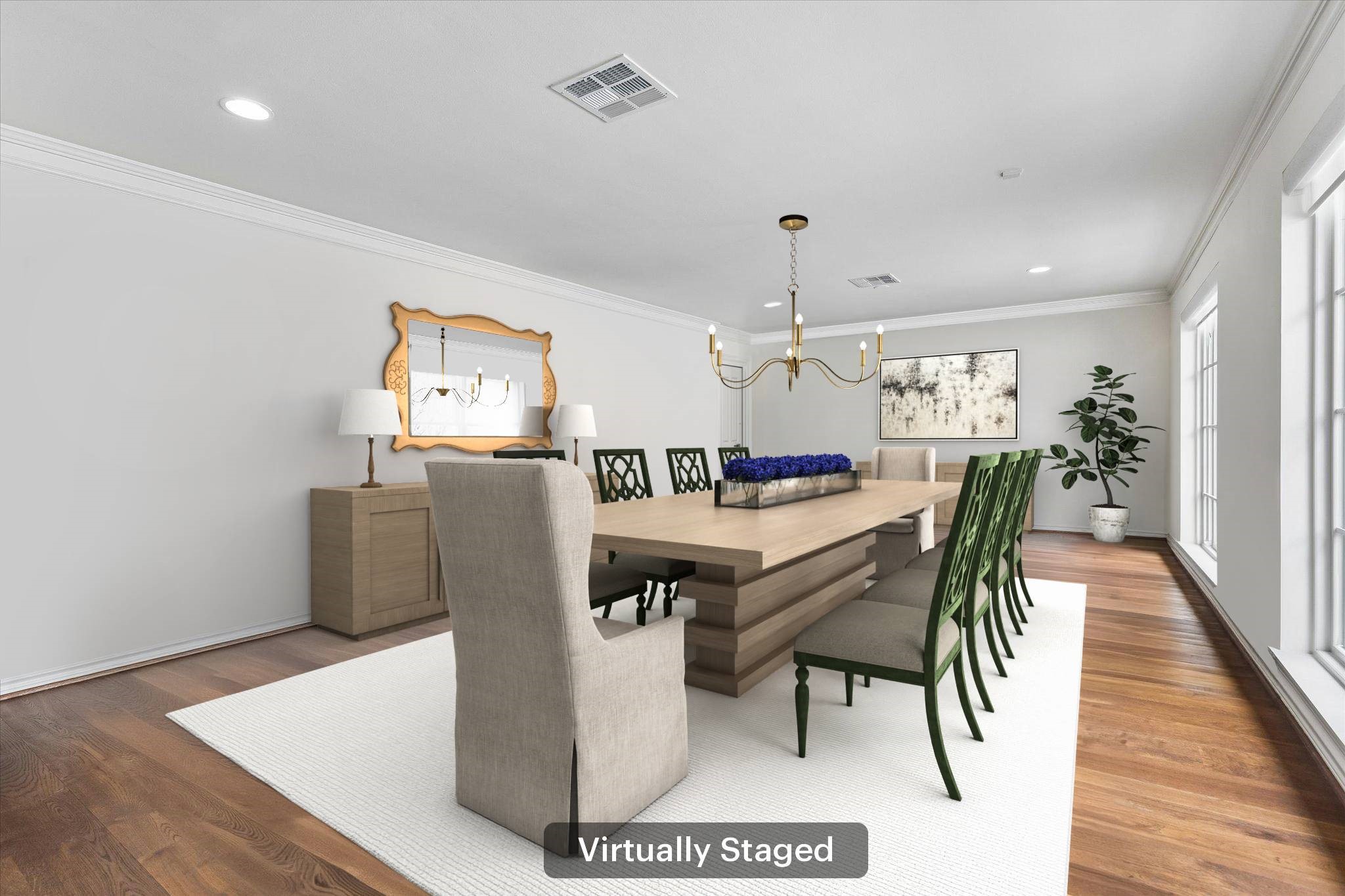 13503 Myrtlea Drive Houston, TX 77079 - Photo 26 of 50 a dining room with furniture and wooden floor