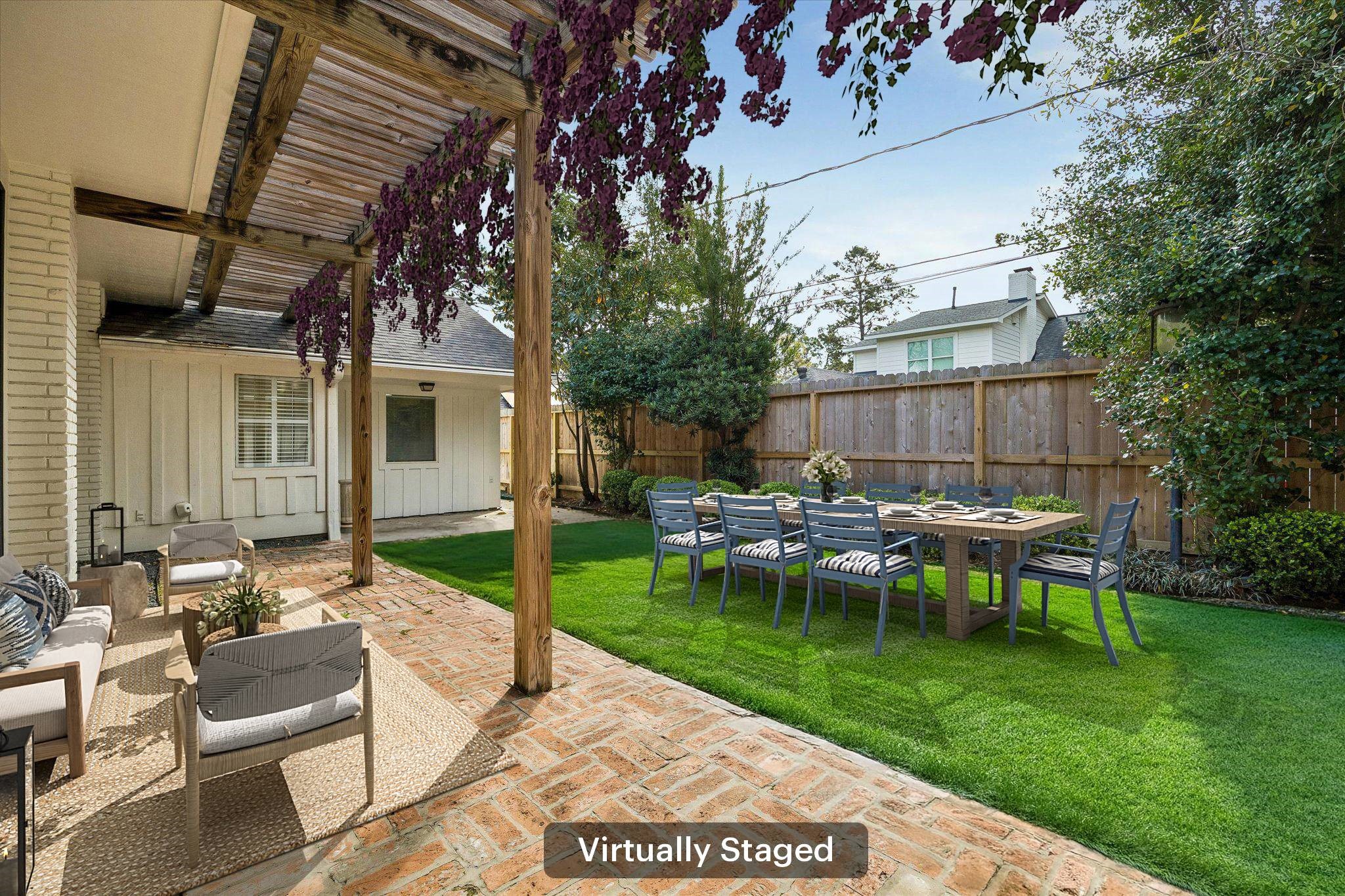 13503 Myrtlea Drive Houston, TX 77079 - Photo 42 of 50 Staged with grass/turf and furniture