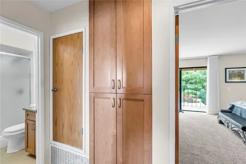 a room with furniture and a window