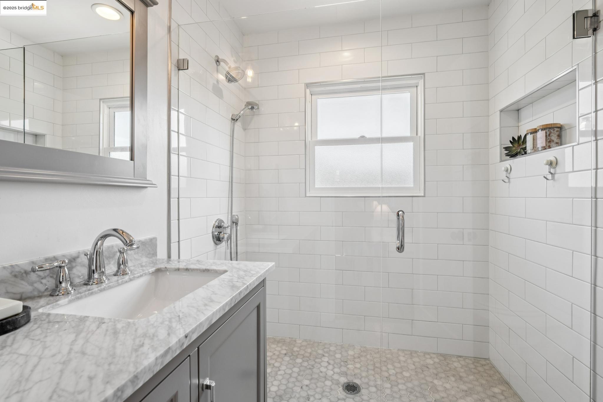 4170 Emerald Street, Unit 4 Oakland, CA 94609 - Photo 14 of 37 Full bath with vanity and a stall shower