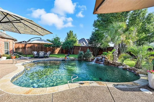 a view of an outdoor sitting area