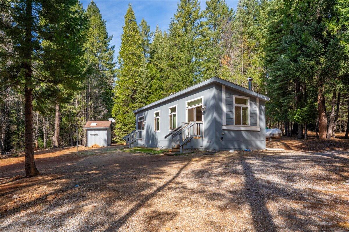 8495 Sky Tree Lane Shingletown, CA 96088 - Photo 49 of 55 a view of a house with a yard