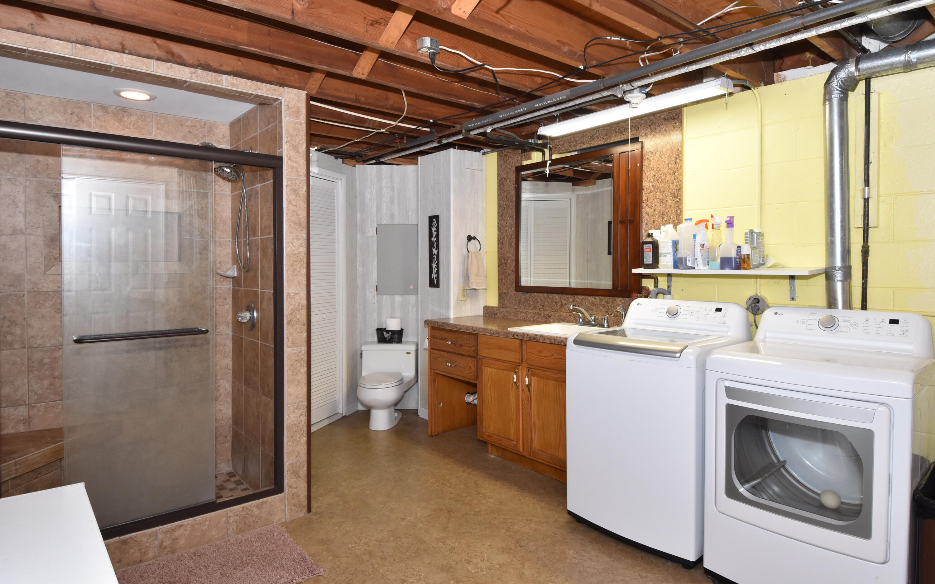 1838 Fancher Road Mount Pleasant, WI 53406 - Photo 32 of 46 Lauandry and Bath with shower