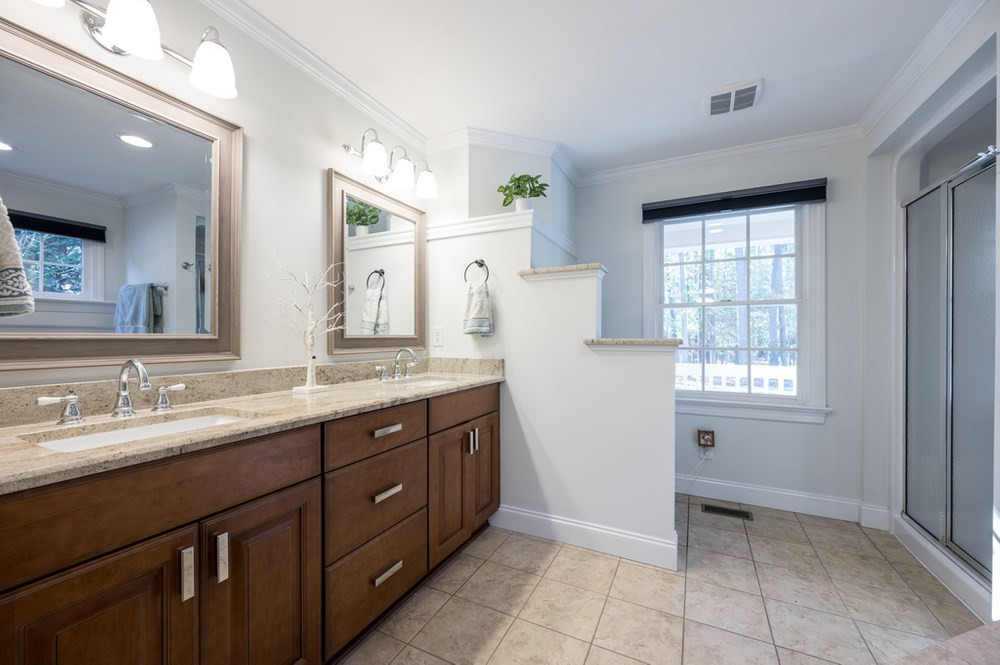 4709 Randolph Court Raleigh, NC 27606 - Photo 15 of 27 Owner's bath was updated a few years ago and it's beautiful!