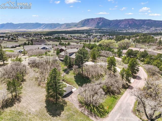 18750 Spring Valley Road Monument, CO 80132 - Photo 8 of 10 Aerial view of back of home