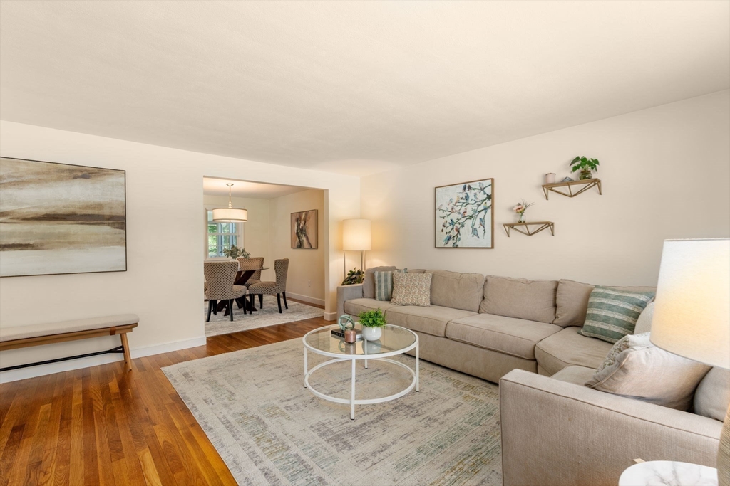 11 Longmeadow Road Medfield, MA 02052 - Photo 5 of 39 a living room with furniture and a wooden floor