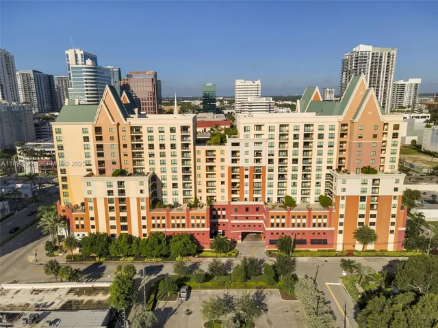 an aerial view of city