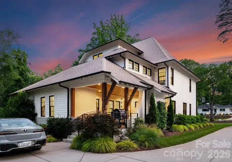 a house view with a garden space