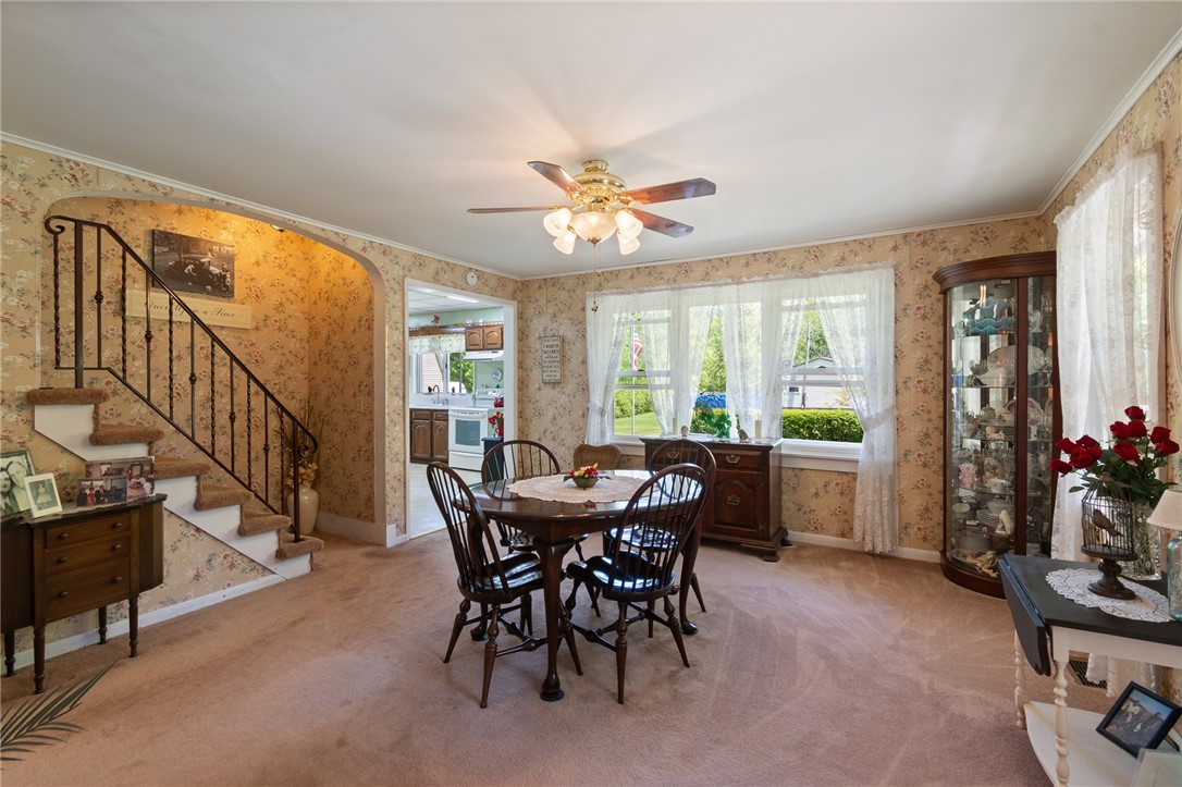 11805 Wilson Road Butler, NY 14590 - Photo 16 of 48 THE FORMAL DINING ROOM AND THE STAIRS UP! NOTE THE