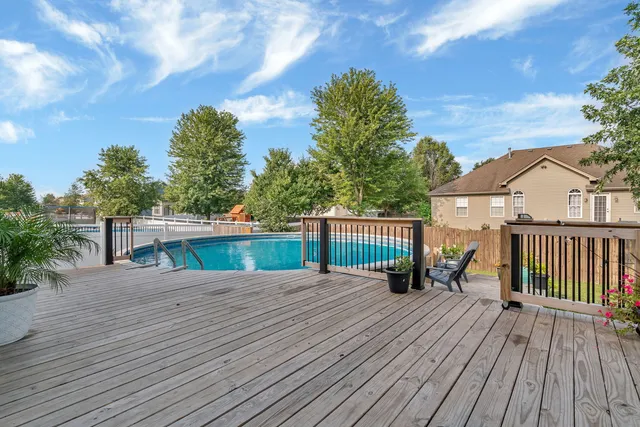 a view of a house with a patio