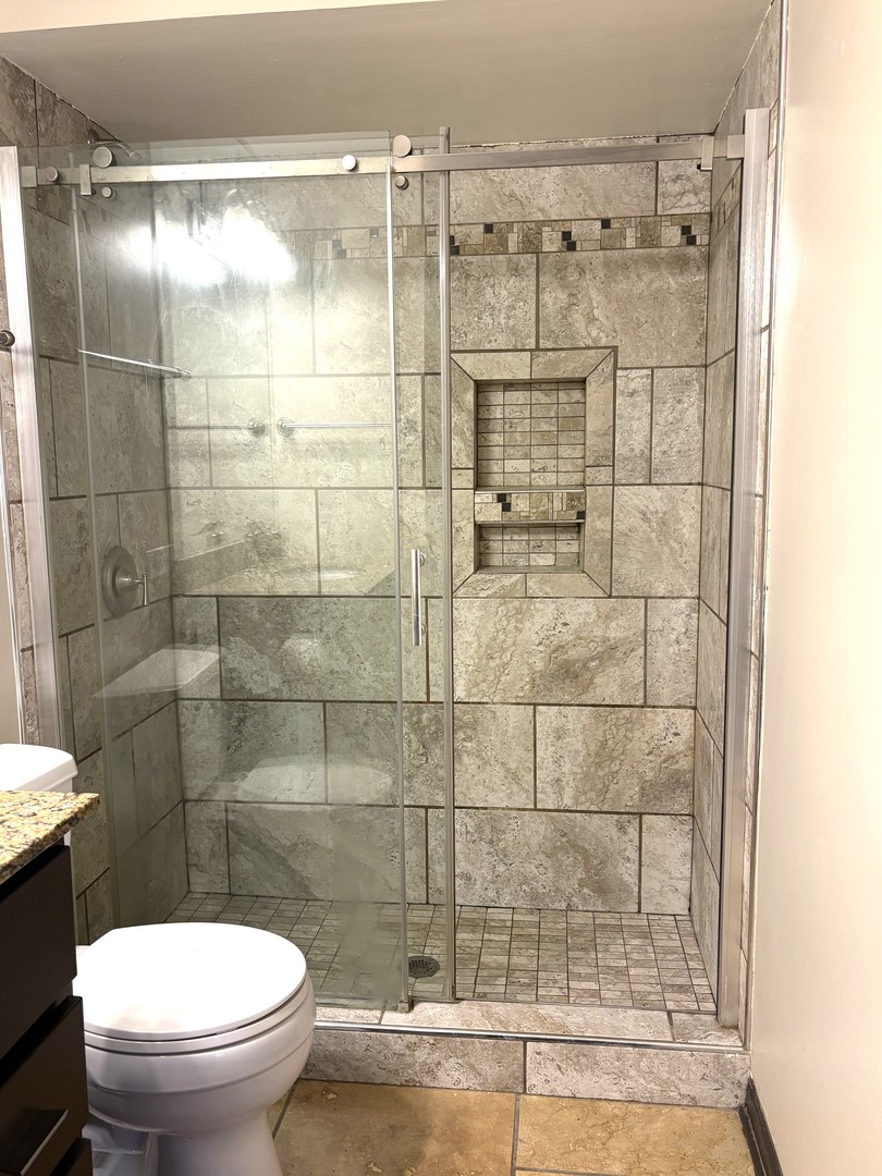 15805 Peggy Lane, Unit 9 Oak Forest, IL 60452 - Photo 17 of 20 a bathroom with a toilet and a shower