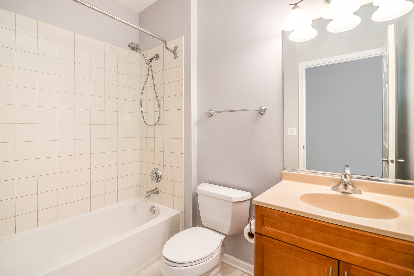 1461 South Halsted Street, Unit 3B Chicago, IL 60607 - Photo 13 of 21 a bathroom with a sink a toilet and shower