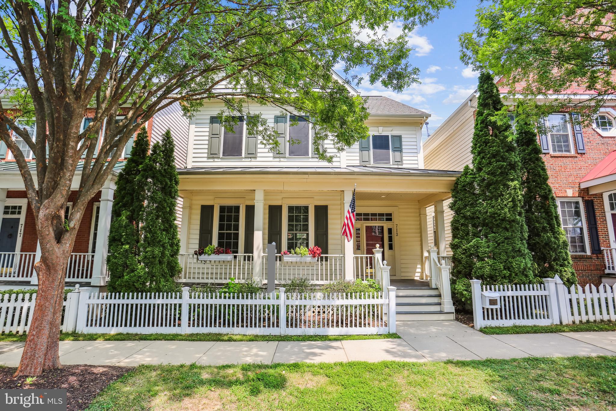 713 Bright Meadow Drive Gaithersburg, MD 20878 - Photo 1 of 54 front view of a house with a fence