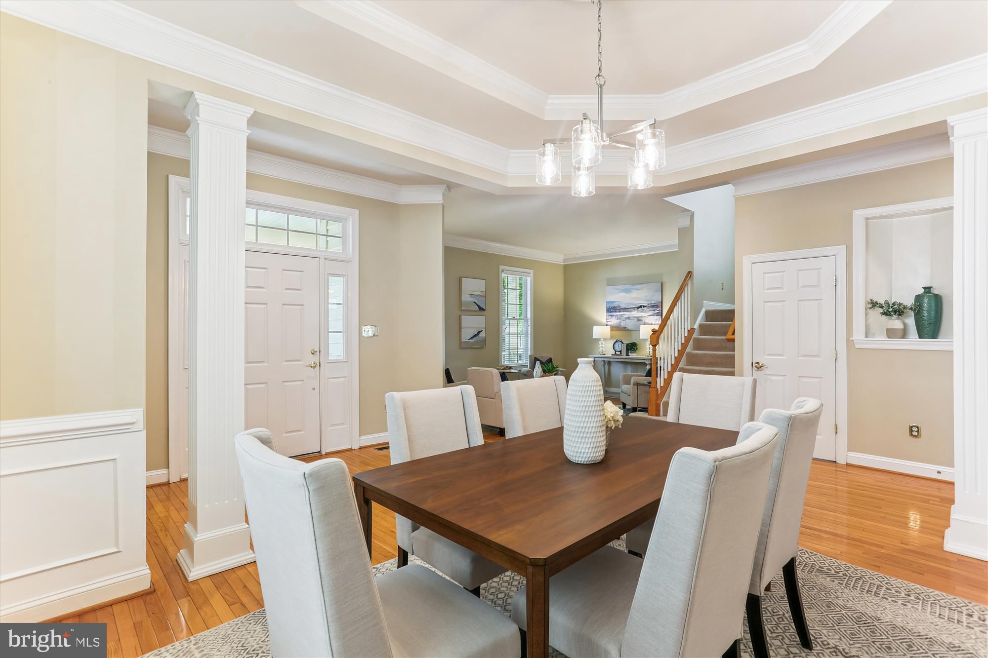 713 Bright Meadow Drive Gaithersburg, MD 20878 - Photo 5 of 54 Dining room with chandelier