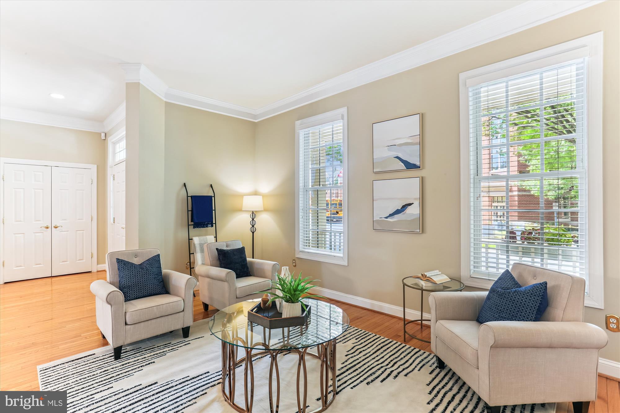 713 Bright Meadow Drive Gaithersburg, MD 20878 - Photo 9 of 54 a living room with furniture and a large window
