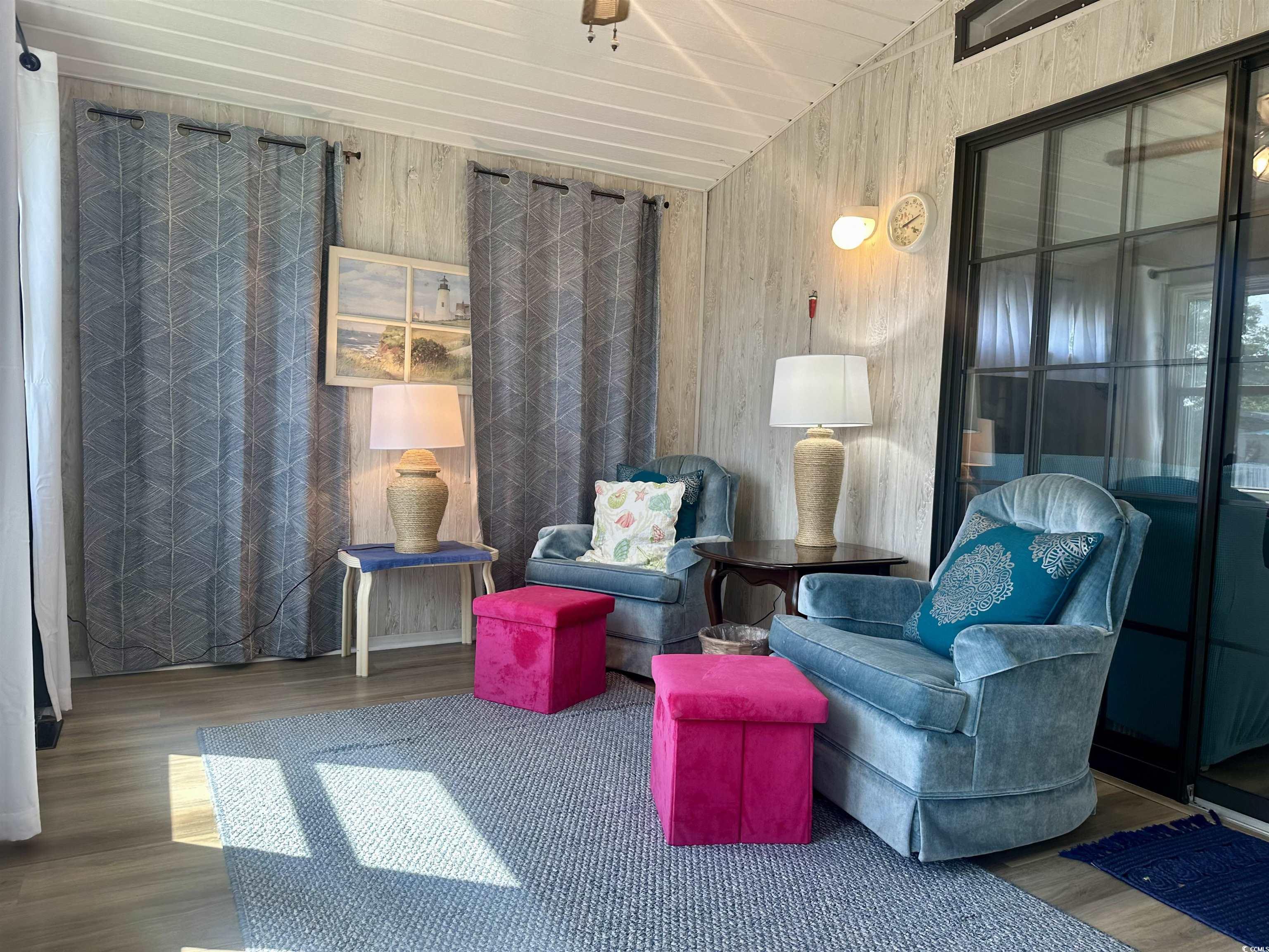 459 Meadowlark Surfside Beach, SC 29575 - Photo 10 of 36 Living area featuring wood-type flooring and wood