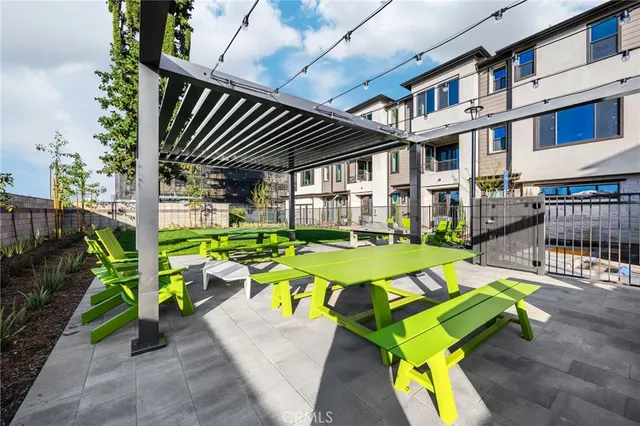 an aerial view of multiple houses