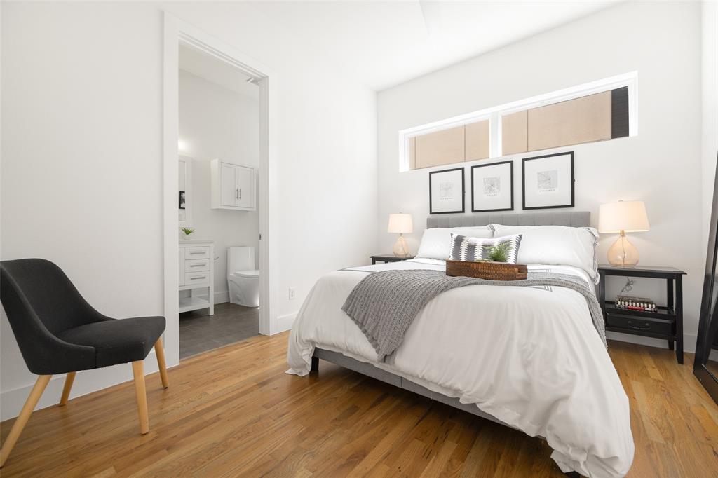 1727 Caddo Street, Unit 103 Dallas, TX 75204 - Photo 23 of 27 Spacious Bedroom with En Suite Bath