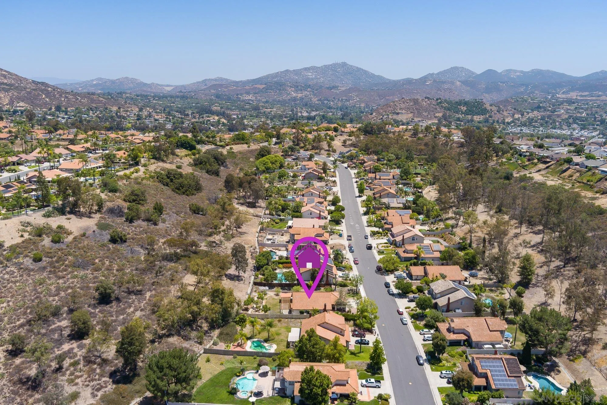13926 Carriage Road Poway, CA 92064 - Photo 49 of 54 an aerial view of residential house and sandy dunes