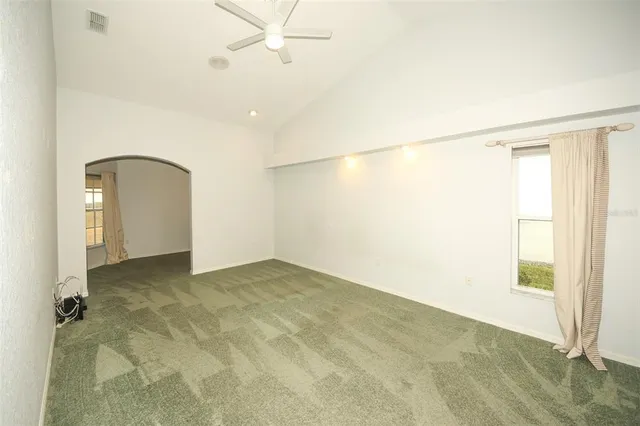 a view of an empty room