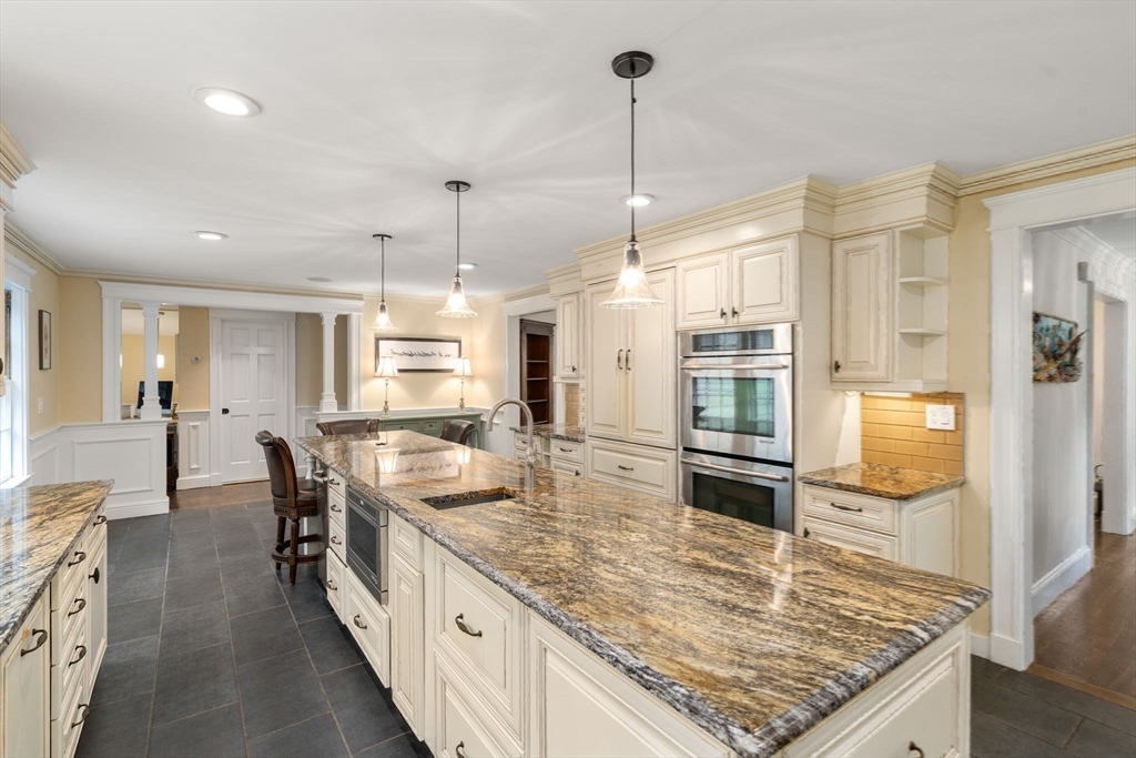 14 Sunset Road Wellesley, MA 02482 - Photo 14 of 39 a kitchen with stainless steel appliances granite countertop counter space a sink and cabinets
