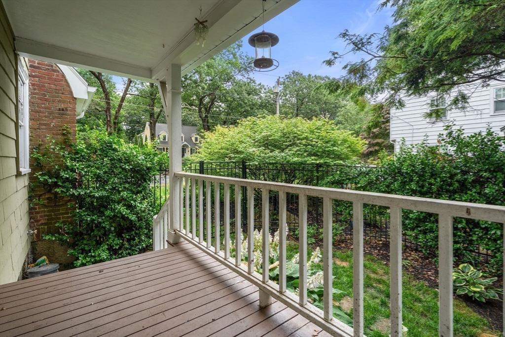 14 Sunset Road Wellesley, MA 02482 - Photo 33 of 39 a view of balcony with wooden floor