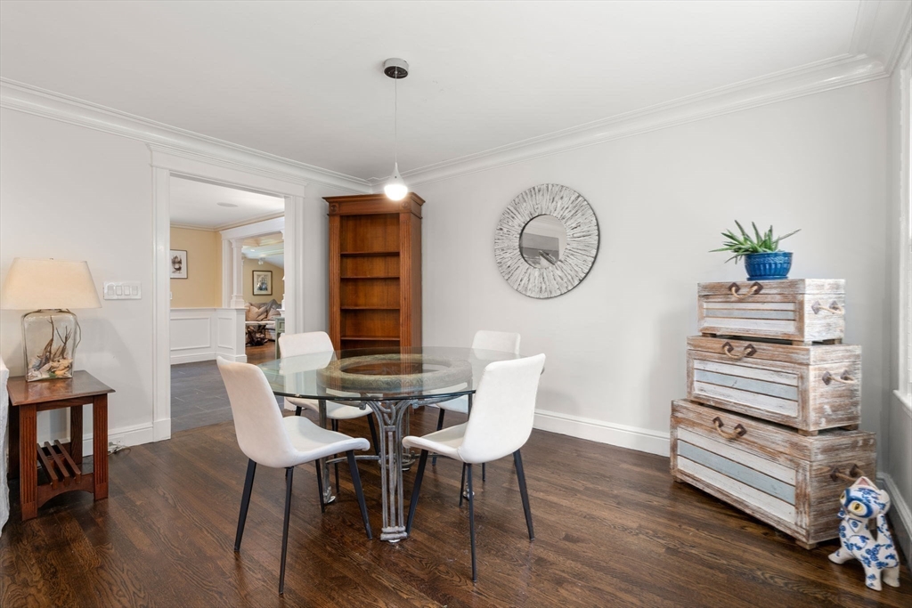 14 Sunset Road Wellesley, MA 02482 - Photo 7 of 39 a view of a dining room with furniture and wooden floor