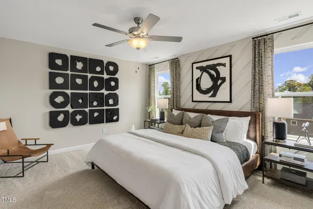 an outdoor space with garden