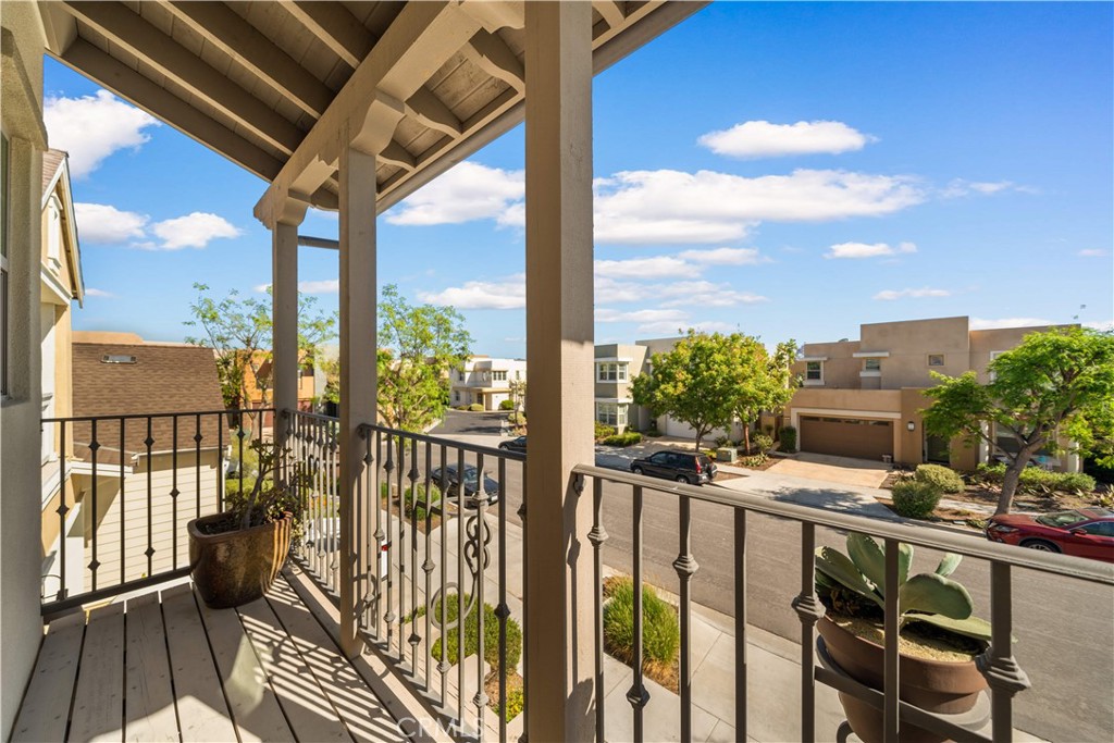 105 Newall Irvine, CA 92618 - Photo 36 of 59 a view of a balcony with wooden floor