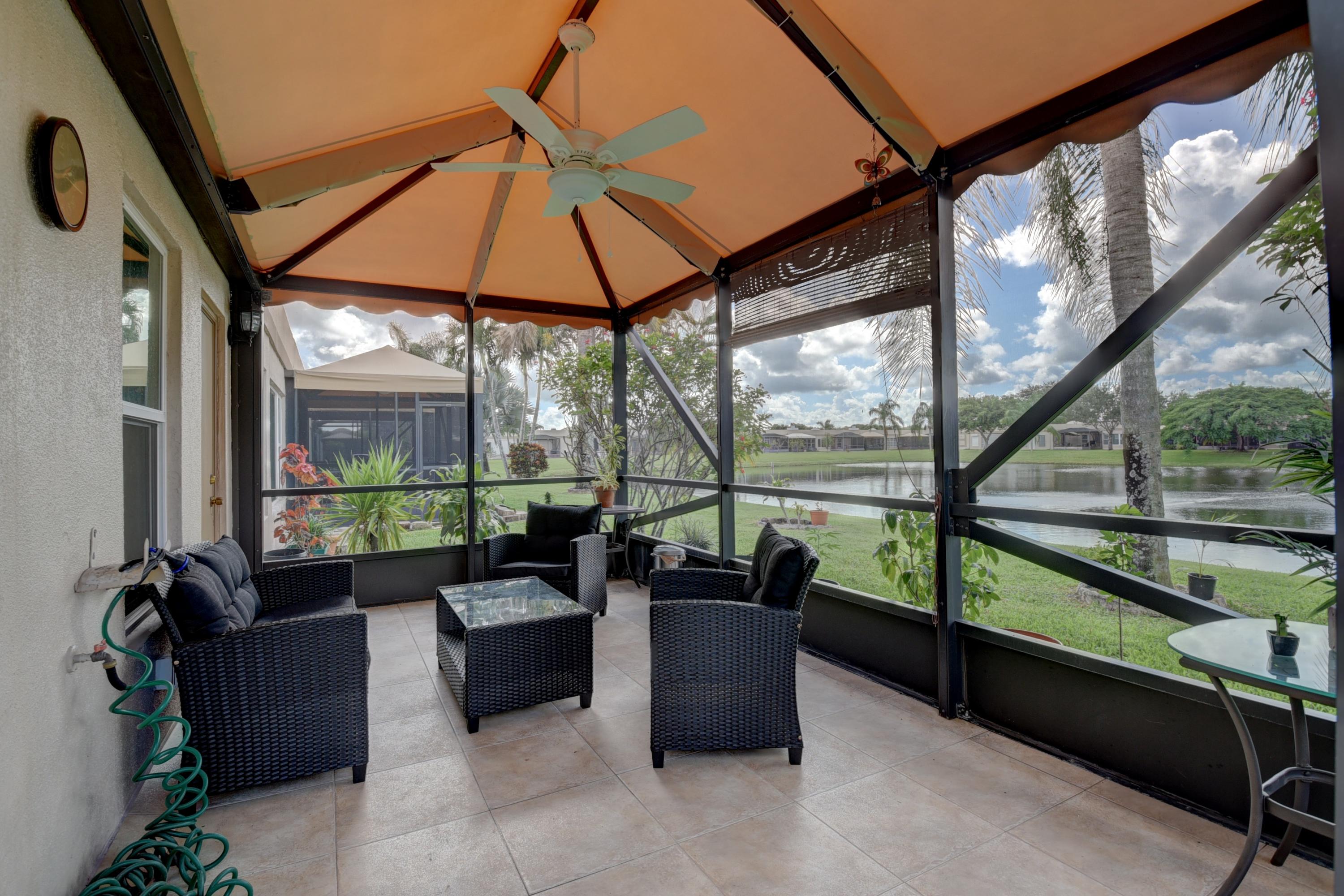 9094 Flynn Circle, Unit 1 Boca Raton, FL 33496 - Photo 19 of 23 Large Screened Patio