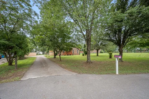 a view of a tree in front of a house