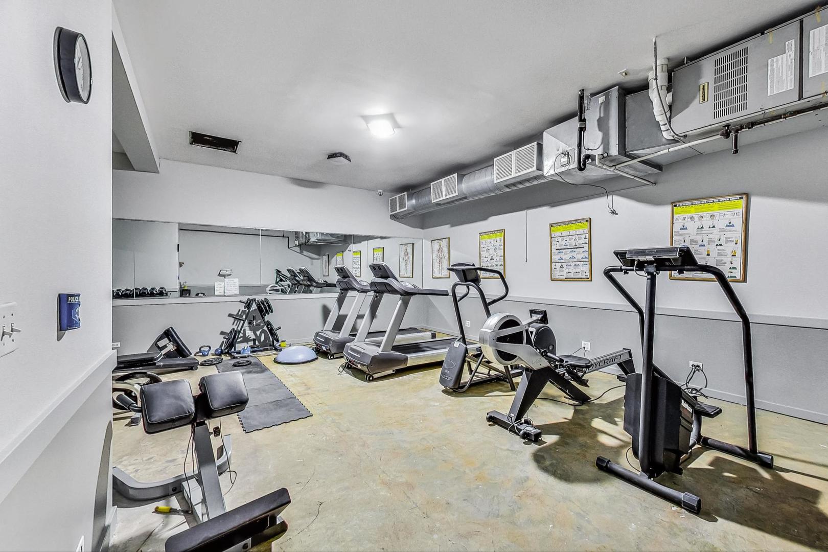 811 South Lytle Street, Unit 611 Chicago, IL 60607 - Photo 26 of 29 a view of a room with gym equipment