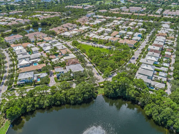 an aerial view of a city