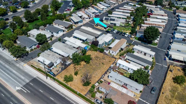 an aerial view of a city