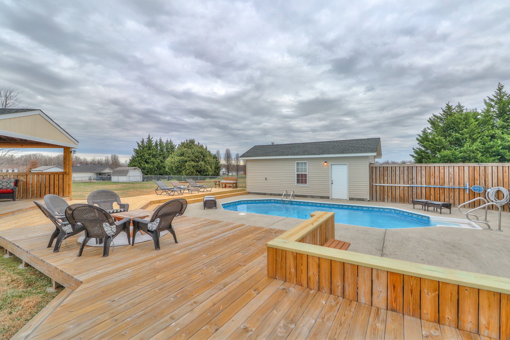 3580 Gnat Hill Road Manchester, TN 37355 - Photo 30 of 37 a view of a swimming pool with seating space