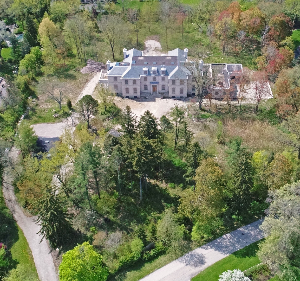 333 Foster Place Lake Forest, IL 60045 - Photo 1 of 21 an aerial view of a house with a yard basket ball court and outdoor seating