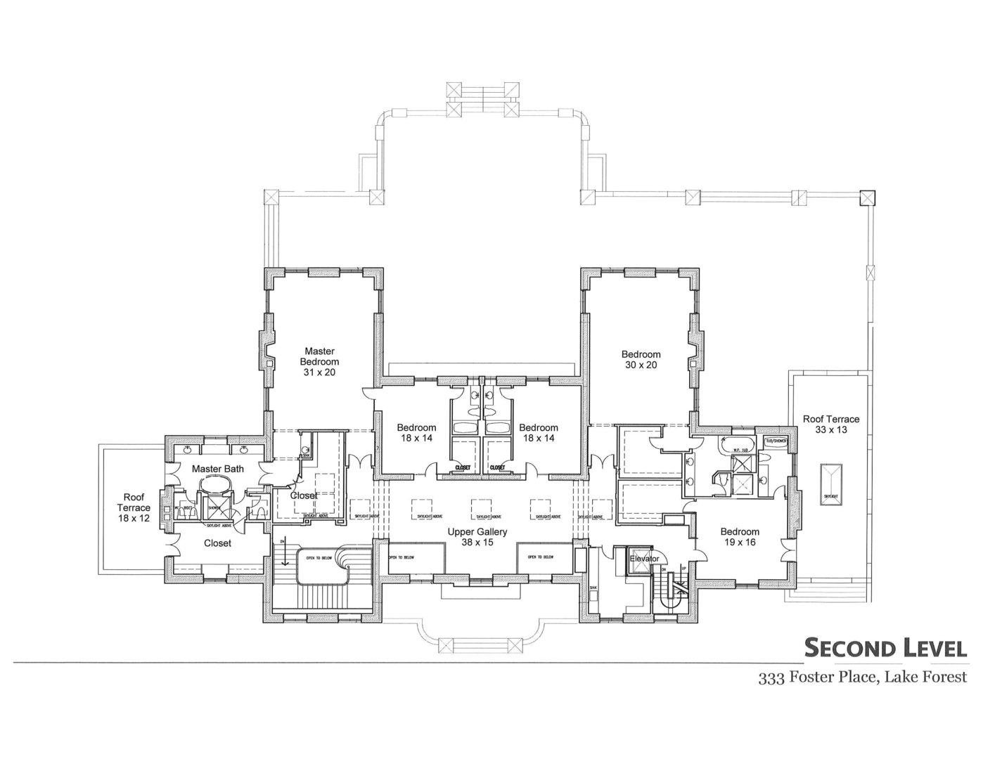 333 Foster Place Lake Forest, IL 60045 - Photo 17 of 21 a black and white photo of a room