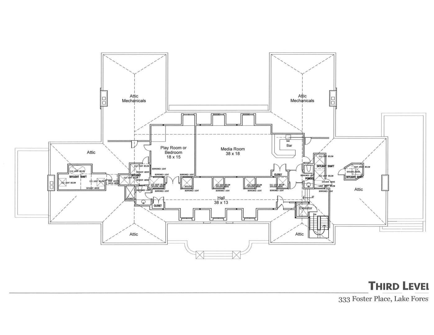 333 Foster Place Lake Forest, IL 60045 - Photo 18 of 21 a black and white photo of a living room