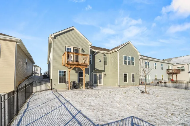 a view of balcony with furniture