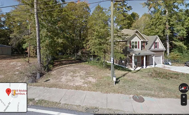 a backyard of a house