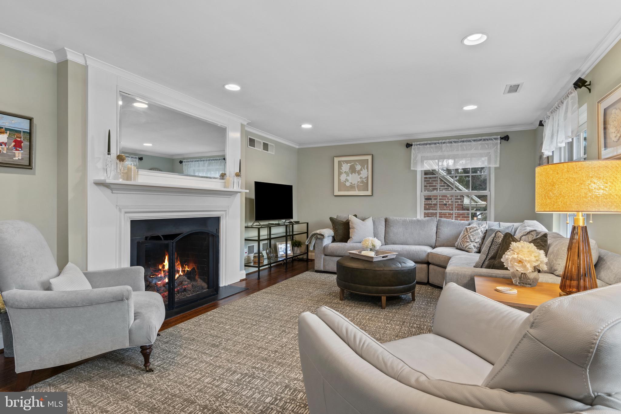 152 Hunters Lane Devon, PA 19333 - Photo 14 of 57 a living room with furniture and a fireplace