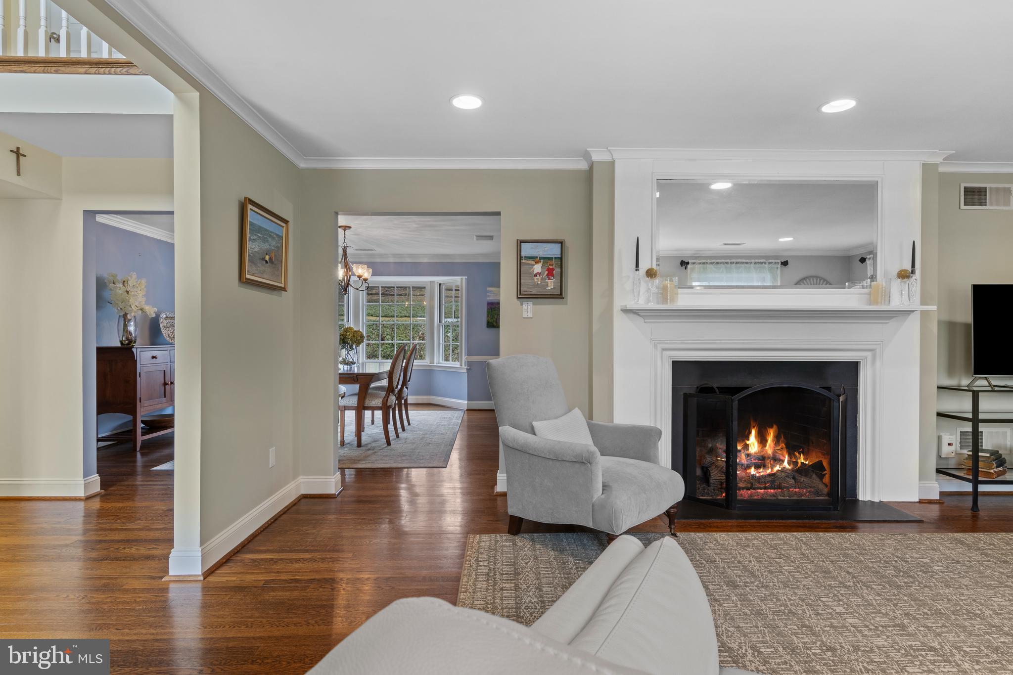 152 Hunters Lane Devon, PA 19333 - Photo 17 of 57 a living room with furniture and a fireplace