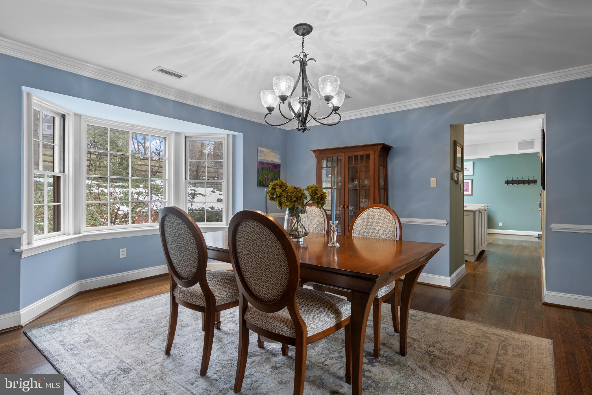 152 Hunters Lane Devon, PA 19333 - Photo 22 of 57 a view of a dining room with furniture window and wooden floor