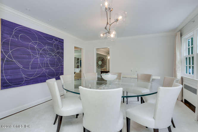 110 Meadow Road Riverside, CT 06878 - Photo 8 of 38 a view of a dining room with furniture and wooden floor