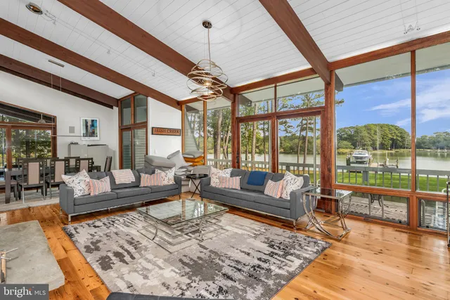 a view of an empty room