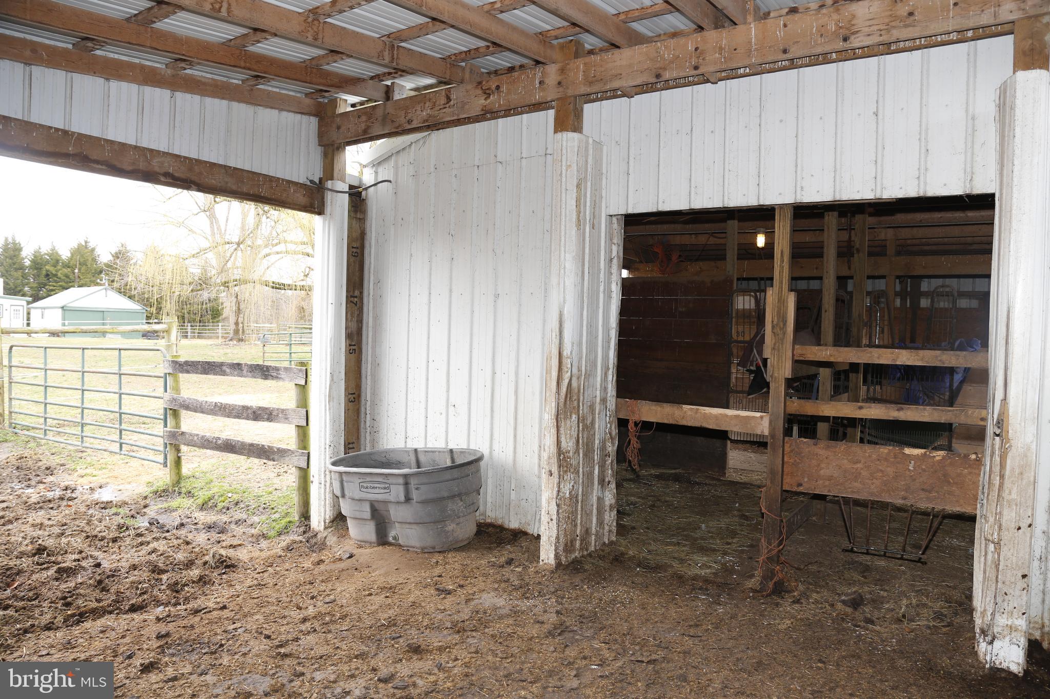 16873 Henderson Road Henderson, MD 21640 - Photo 34 of 45 Back entrance to stalls from run in
