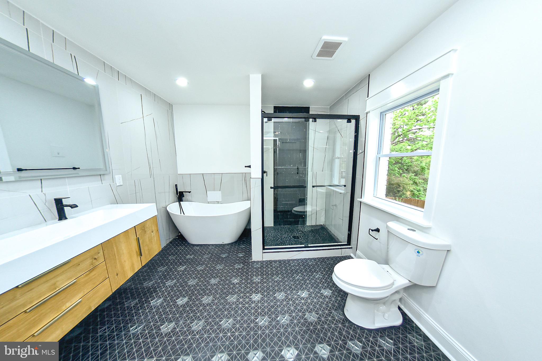 3704 Suitland Road Southeast Washington, DC 20020 - Photo 54 of 70 a bathroom with a toilet sink and mirror